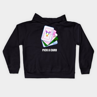 Pick A Card  - Baiting Cards Kids Hoodie